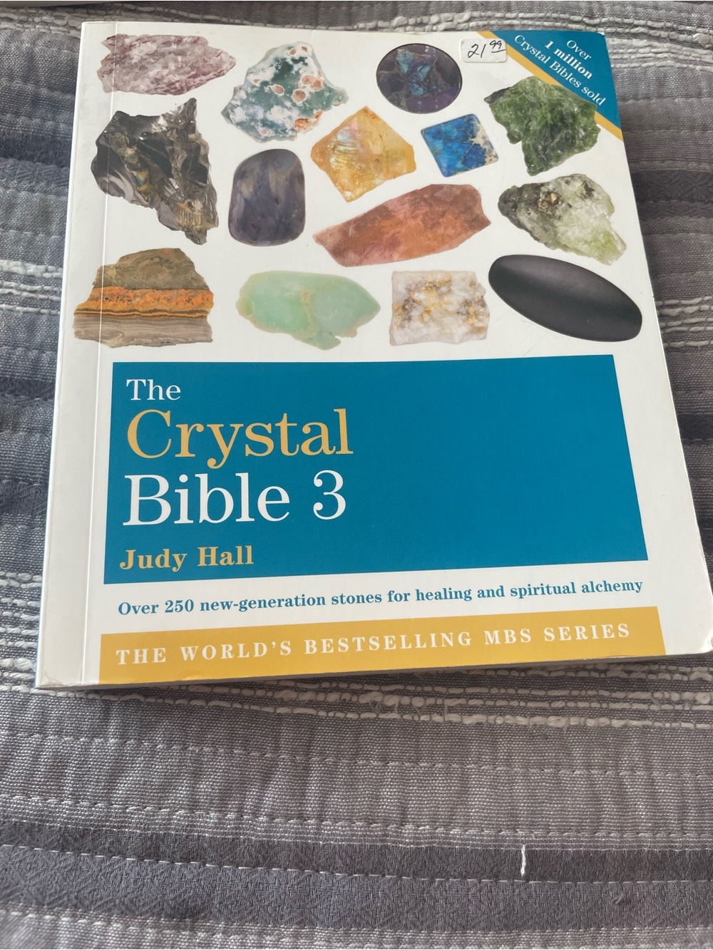 The Crystal Bible 3 by Judy Hall - White & Teal Hardcover